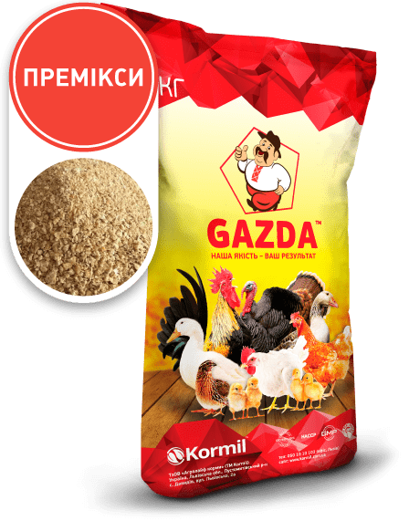 2322 GAZDA Стартер універсал для птиці 30/35/40%