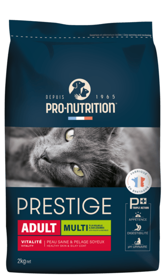PRESTIGE CAT 8+ STERILIZED Повнораціонний сухий корм для дорослих стерилізованих кішок, кастрованих котів старше 8 років