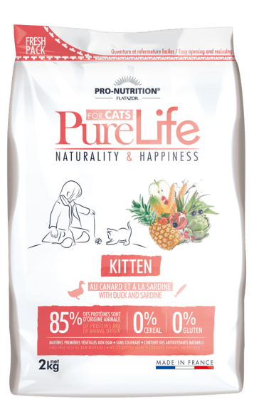 РURE LIFE STERILIZED 8+ з качкою та білою рибою беззерновий корм для стерилізованих котів віком від 8 років